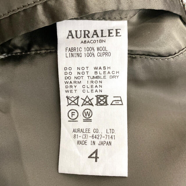 AURALEE コート オーラリーの通販 by miki’s shop｜ラクマ 18AW ハウンドトゥース チェック ロング 最新品