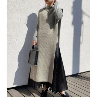 アメリヴィンテージ(Ameri VINTAGE)の4WAY MUFFLER LAYERED KNIT(ニット/セーター)