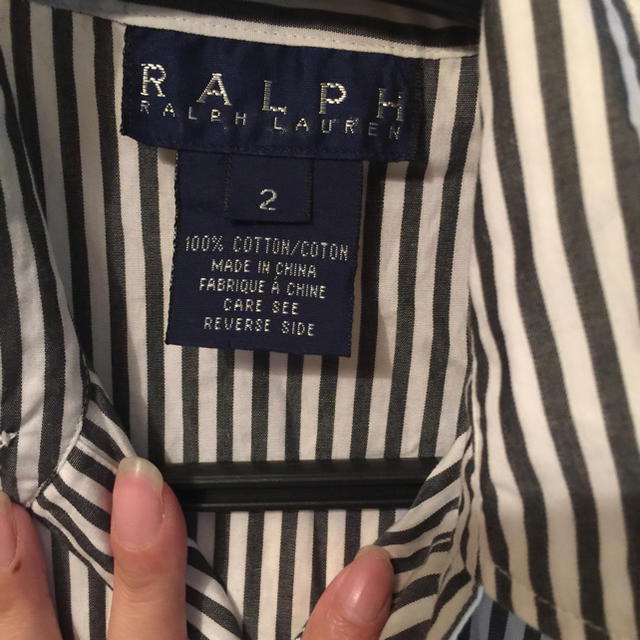 Ralph Lauren(ラルフローレン)のラルフ ストライプ シャツワンピ レディースのワンピース(ひざ丈ワンピース)の商品写真