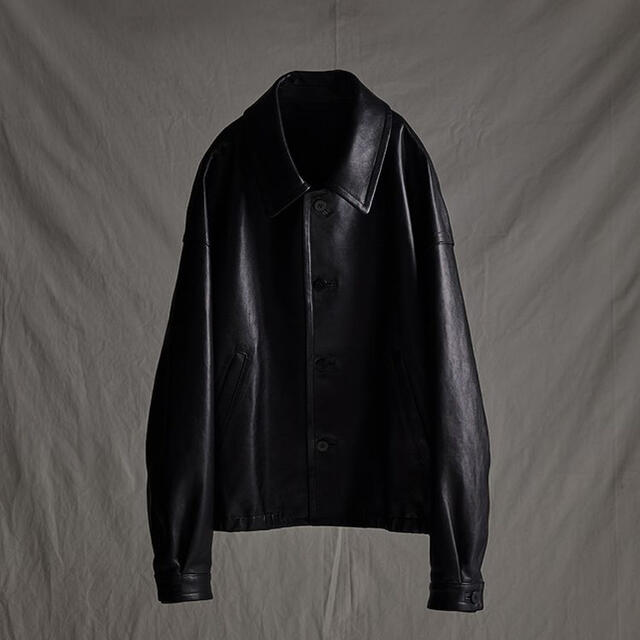 リドム　LEATHER SHORT BLOUSON Mサイズ　レザーブルゾン