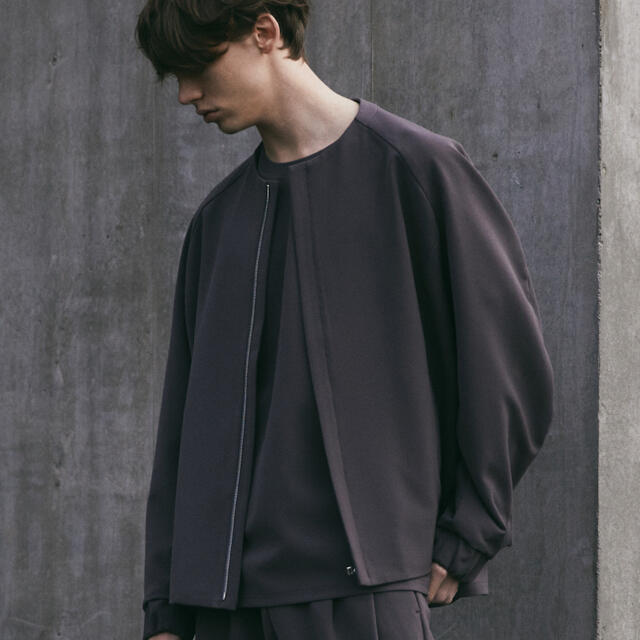 【WYM × ATTACHMENT】 NO COLLAR ZIP BLOUSON メンズのジャケット/アウター(ブルゾン)の商品写真