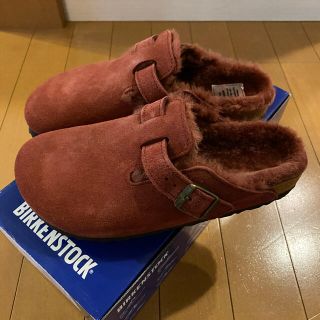 ビルケンシュトック(BIRKENSTOCK)の新品　ビルケンシュトック　スエードボストンファー　36(スリッポン/モカシン)