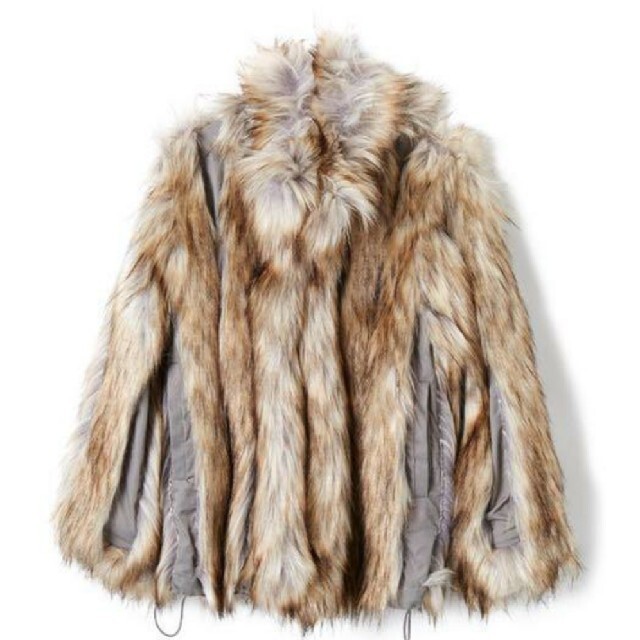 PERVERSE  Double Face Nylon Fur Coat