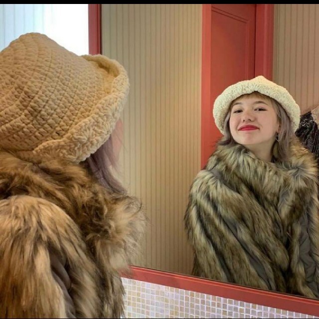 perverze Double Face Nylon Fur Coat