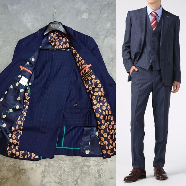 Paul Smith - 定価11万ポールスミス 17SS ロロピアーナ 裏地ポピー