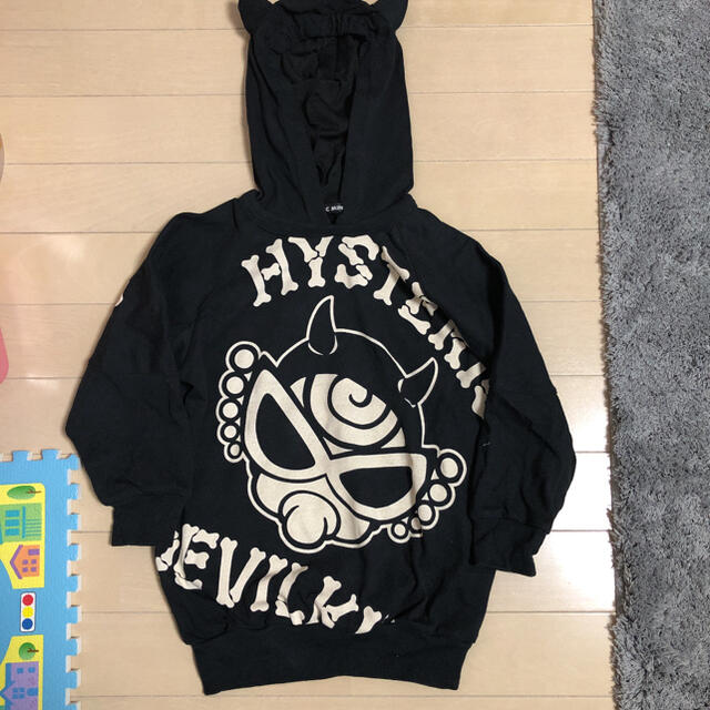 HYSTERIC MINI(ヒステリックミニ)のデビルキンパーカー100 キッズ/ベビー/マタニティのベビー服(~85cm)(トレーナー)の商品写真