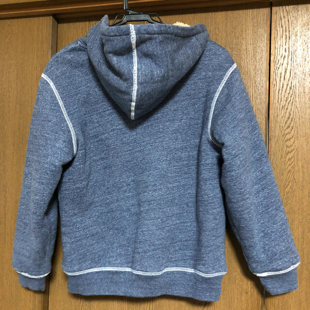 GAP Kids(ギャップキッズ)の美品 GAP ギャップ kids キッズ ロゴ ボアパーカー 140 キッズ/ベビー/マタニティのキッズ服男の子用(90cm~)(ジャケット/上着)の商品写真