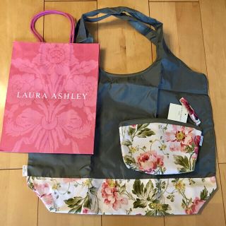 ローラアシュレイ(LAURA ASHLEY)の新品✳︎ローラアシュレイ エコバッグL & バッグインバッグ（中古美品）(エコバッグ)