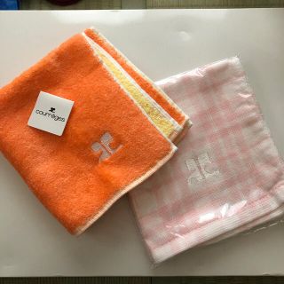 クレージュ(Courreges)のタオルハンカチ　クレージュ　2枚セット(ハンカチ)