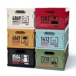 ショウガクカン(小学館)の鳥取 限定【名探偵コナン】折りたたみコンテナBOX 全6種 セット コナン探偵社(キャラクターグッズ)