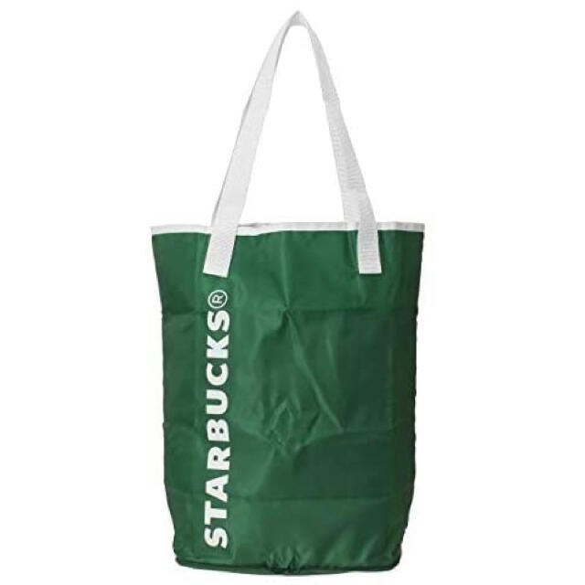 Starbucks Coffee(スターバックスコーヒー)のインパクト大！ スターバックス  TO GOポケッタブルエコバッグ グリーン レディースのバッグ(エコバッグ)の商品写真
