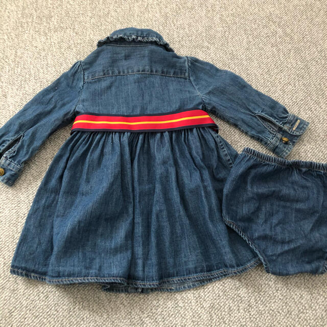 Ralph Lauren(ラルフローレン)のラルフローレン☆ベビー70サイズ　デニムワンピース キッズ/ベビー/マタニティのベビー服(~85cm)(ワンピース)の商品写真