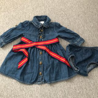 ラルフローレン(Ralph Lauren)のラルフローレン☆ベビー70サイズ　デニムワンピース(ワンピース)