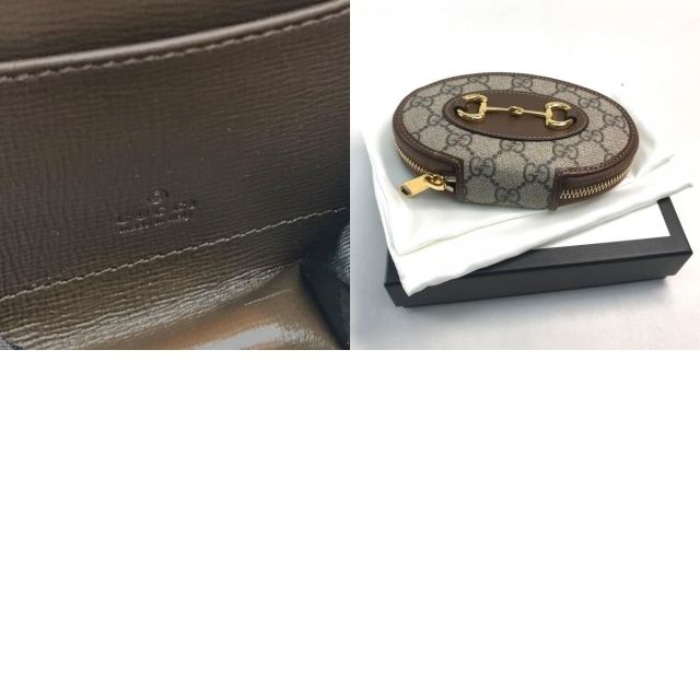 Gucci(グッチ)の未使用 グッチ 622040 GGスプリーム ホースビット 1955 小銭入れ レディースのファッション小物(コインケース)の商品写真