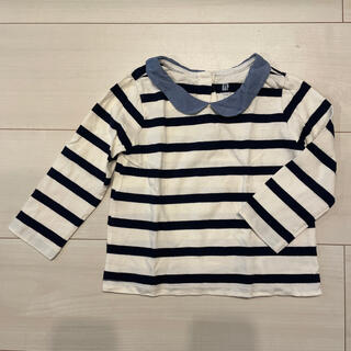 ベビーギャップ(babyGAP)のbaby gap 襟付きボーダーシャツ　90cm(Tシャツ/カットソー)