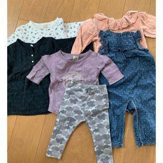 ユニクロ(UNIQLO)のkids baby 80 6セット(ロンパース)