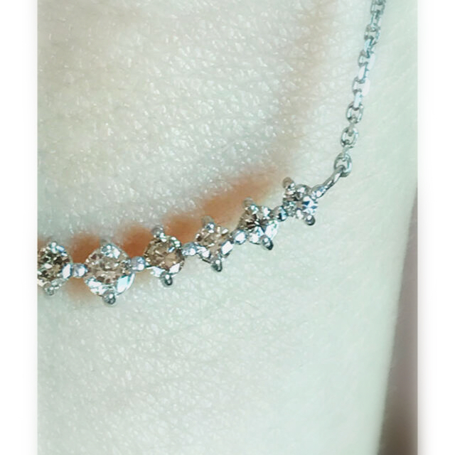 4℃(ヨンドシー)のk18   ダイヤモンドネックレス レディースのアクセサリー(ネックレス)の商品写真