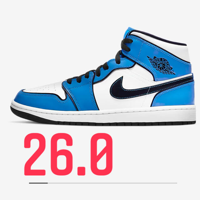 NIKE(ナイキ)のNIKE AIR JORDAN 1 MID SE SIGNAL BLUE メンズの靴/シューズ(スニーカー)の商品写真