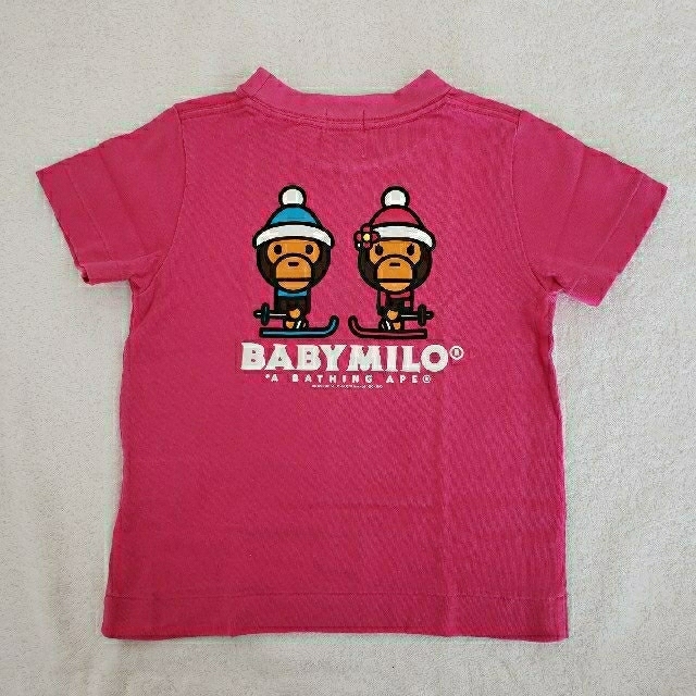 A BATHING APE(アベイシングエイプ)のBAPE KIDS ⭐️ Tシャツ ピンク 90 キッズ/ベビー/マタニティのキッズ服女の子用(90cm~)(Tシャツ/カットソー)の商品写真