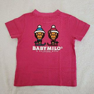 アベイシングエイプ(A BATHING APE)のBAPE KIDS ⭐️ Tシャツ ピンク 90(Tシャツ/カットソー)