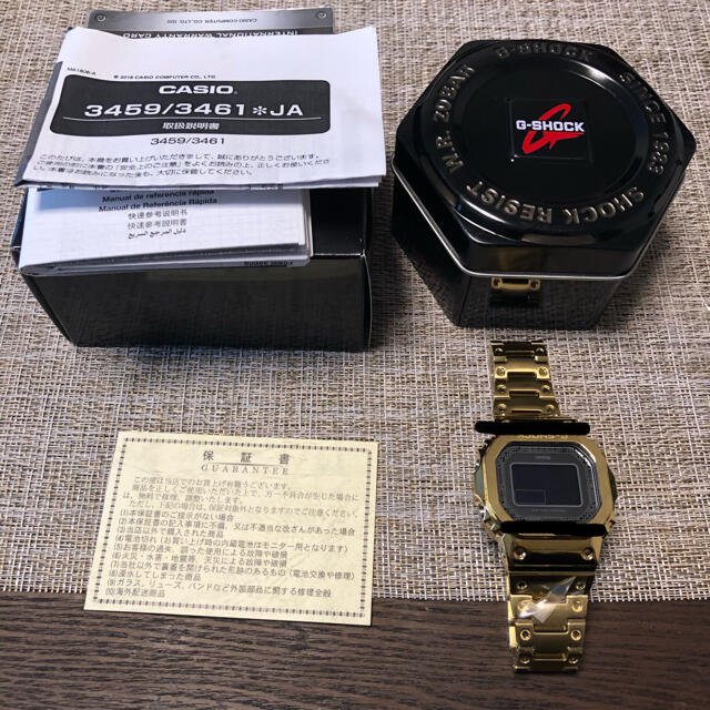 G-SHOCK(ジーショック)のgw-b5600dc  ゴールドフルメタル  カスタム メンズの時計(腕時計(デジタル))の商品写真