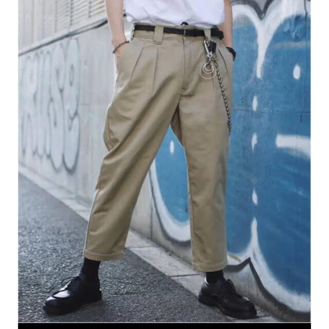 UNIQLO - 【Dickies × LIDNM】テーパードステッチパンツ【ベージュ】の