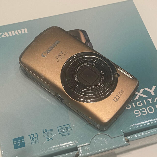 Canon(キヤノン)のCanon IXY930IS ゴールド スマホ/家電/カメラのカメラ(コンパクトデジタルカメラ)の商品写真
