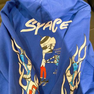 クロムハーツ(Chrome Hearts)のタケル様専用　matty boy SPACE 青パーカーフーディ(パーカー)