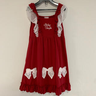 シャーリーテンプル(Shirley Temple)のシャーリーテンプル　リボンジャンパースカート130(ワンピース)