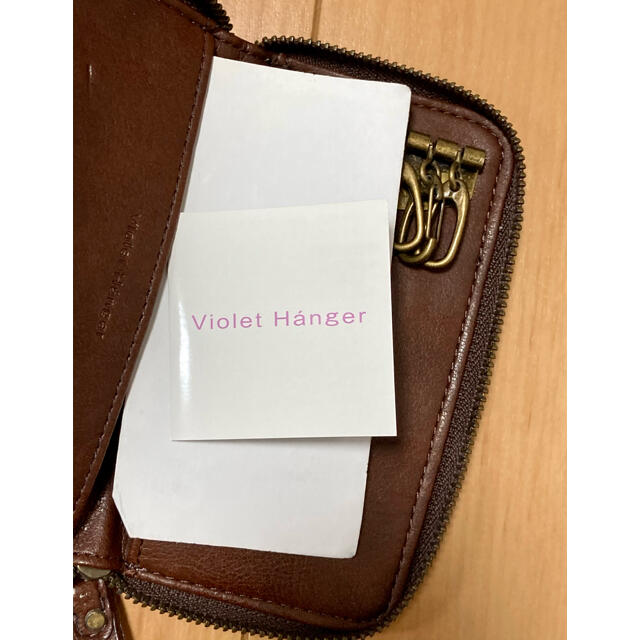 Violet Hanger(バイオレットハンガー)のキーケース　皮　茶色 レディースのファッション小物(キーケース)の商品写真