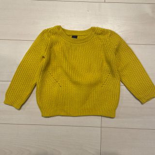 ベビーギャップ(babyGAP)のbabygap コットンマスタードカラーセーター(ニット)