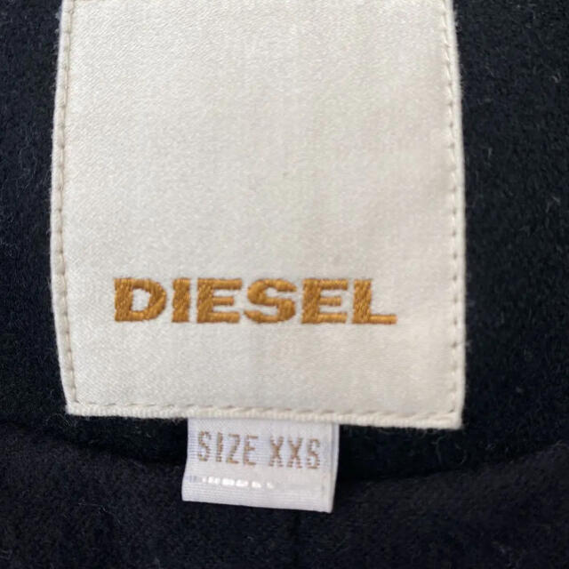 DIESEL(ディーゼル)のdieselブラックコート レディースのジャケット/アウター(ロングコート)の商品写真