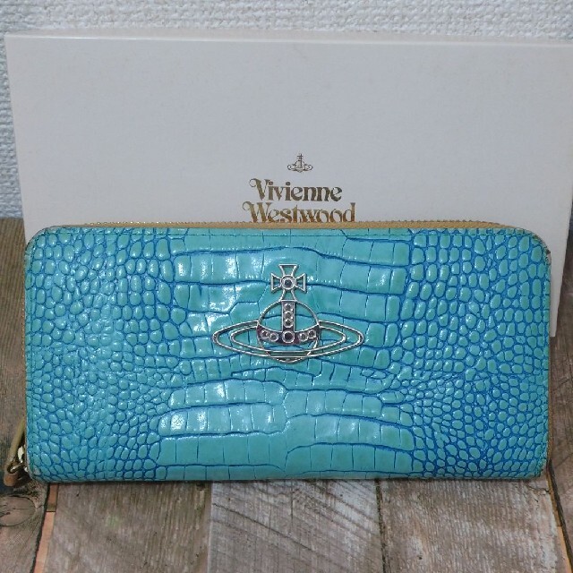 Vivienne Westwood(ヴィヴィアンウエストウッド)のヴィヴィアン・ウエストウッド 長財布 エメラルドグリーン レディースのファッション小物(財布)の商品写真
