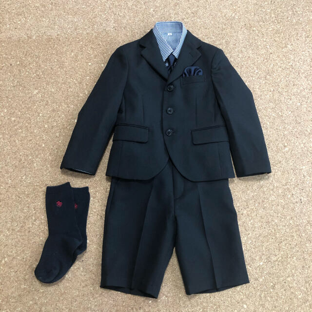 TK様専用　男の子　フォーマルスーツ110 キッズ/ベビー/マタニティのキッズ服男の子用(90cm~)(ドレス/フォーマル)の商品写真