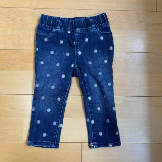 ベビーギャップ(babyGAP)のbaby GAP ドット柄　ジーンズ　90(パンツ)