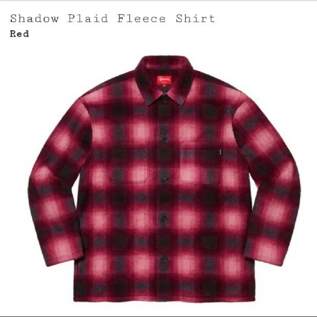 Supreme Shadow Plaid Fleece Shirt 2020aw