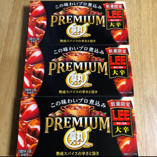 グリコ(グリコ)の江崎グリコ プレミアム熟カレー LEE 大辛 3箱 食品/飲料/酒の食品(調味料)の商品写真