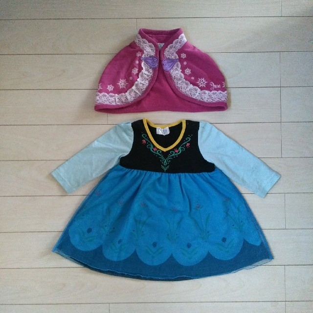 しまむら(シマムラ)のアナと雪の女王　ドレス　90 キッズ/ベビー/マタニティのキッズ服女の子用(90cm~)(ワンピース)の商品写真