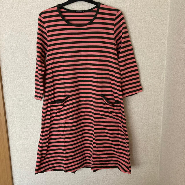 marimekko(マリメッコ)の《お値下げ》marimekko TIIA ボーダーワンピース レディースのワンピース(ひざ丈ワンピース)の商品写真