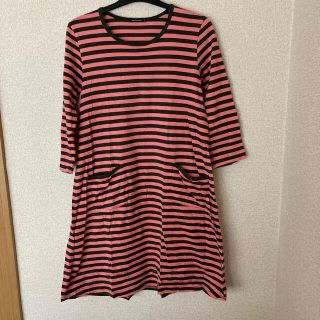 マリメッコ(marimekko)の《お値下げ》marimekko TIIA ボーダーワンピース(ひざ丈ワンピース)