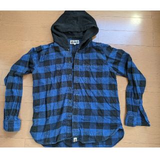 アベイシングエイプ(A BATHING APE)の【2/22販売終了】エイプ　フード付きシャツ(シャツ)