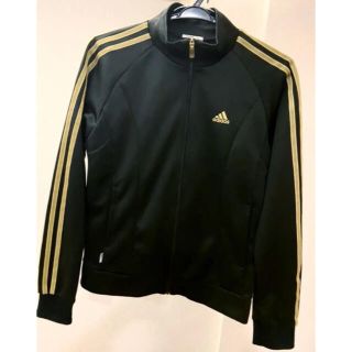 アディダス(adidas)の【adidas】 ラインジャージ BLACK×GOLD 黒 アディダス(その他)