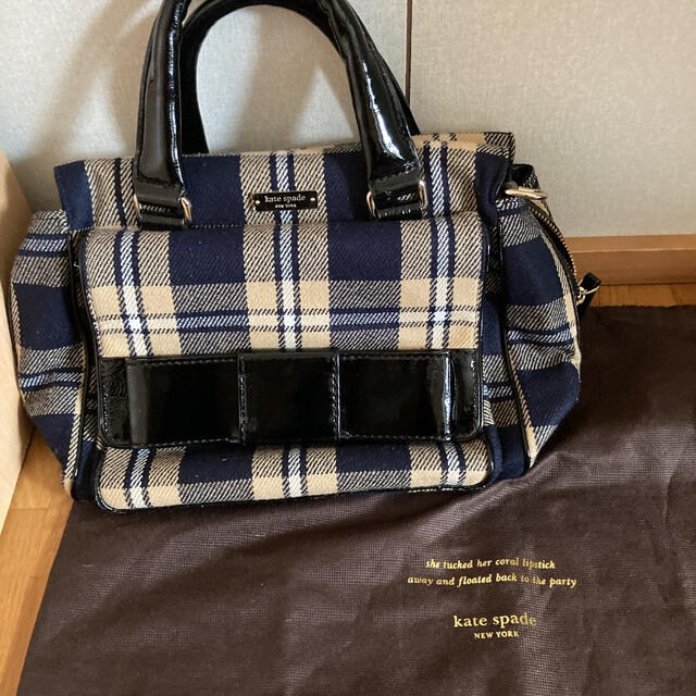 kate spade new york(ケイトスペードニューヨーク)のケイトスペード♡チェック柄 ハンドバッグ レディースのバッグ(ハンドバッグ)の商品写真