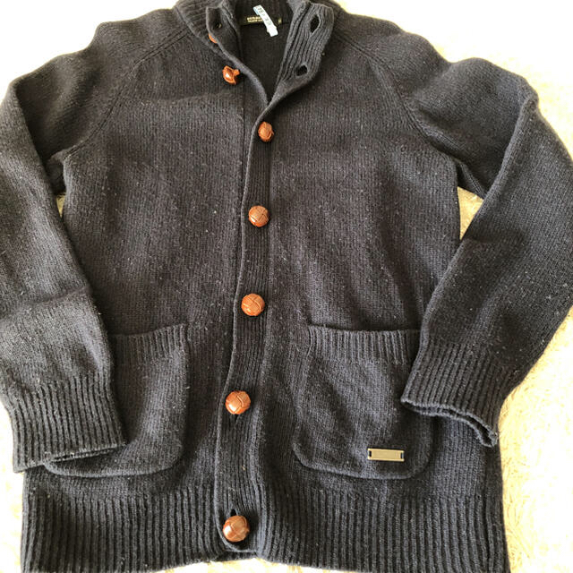 BURBERRY BLACK LABEL(バーバリーブラックレーベル)の★国内正規品 バーバリーブラックレーベル　ボタンニットカーディガン メンズのトップス(カーディガン)の商品写真