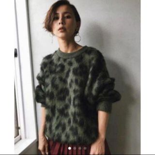 アメリヴィンテージ(Ameri VINTAGE)のKID MOHAIR LEOPARD KNIT(ニット/セーター)