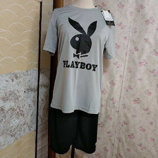 PLAYBOY(プレイボーイ)の【新品】 プレイボーイ PLAYBOY 上下 ジャージ スポーツウェア 半袖 メンズのメンズ その他(その他)の商品写真