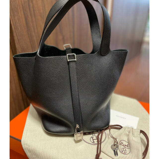 Hermes✨エルメス ピコタンロック MM 22cm 黒 美品