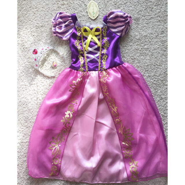 ラプンツェル風 ♡ドレス キッズ/ベビー/マタニティのキッズ服女の子用(90cm~)(ドレス/フォーマル)の商品写真