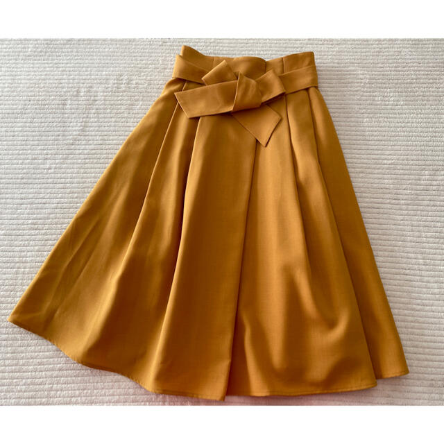 ef-de(エフデ)のエフデ　ef-de ウエストリボン　フレアスカート レディースのスカート(ひざ丈スカート)の商品写真