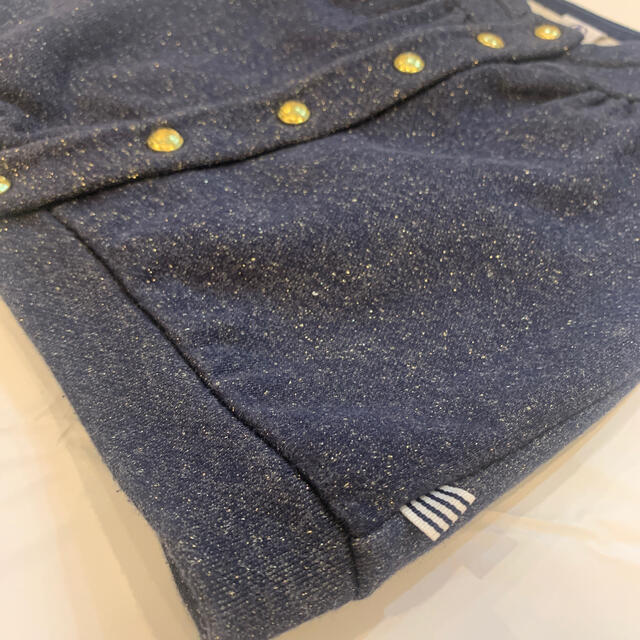 PETIT BATEAU(プチバトー)の【プチバトー】ラメジャケット 24m/86cm キッズ/ベビー/マタニティのベビー服(~85cm)(カーディガン/ボレロ)の商品写真